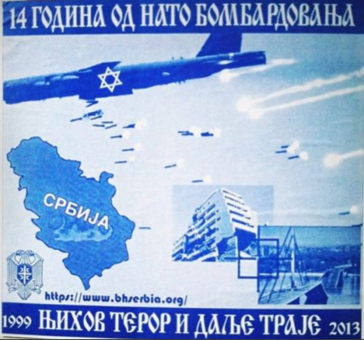 NATO bombing and Jews Poster 2013