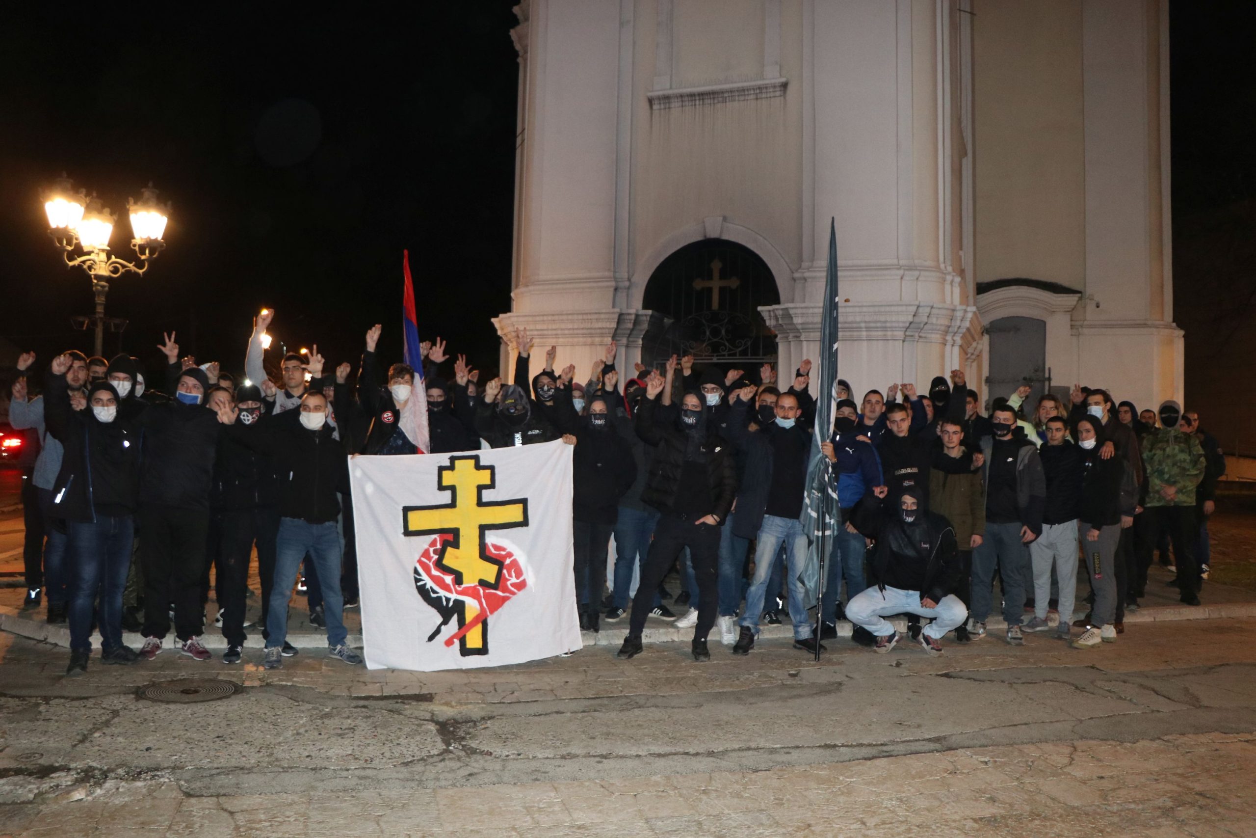 Neo-nazi Novi Sad church 1